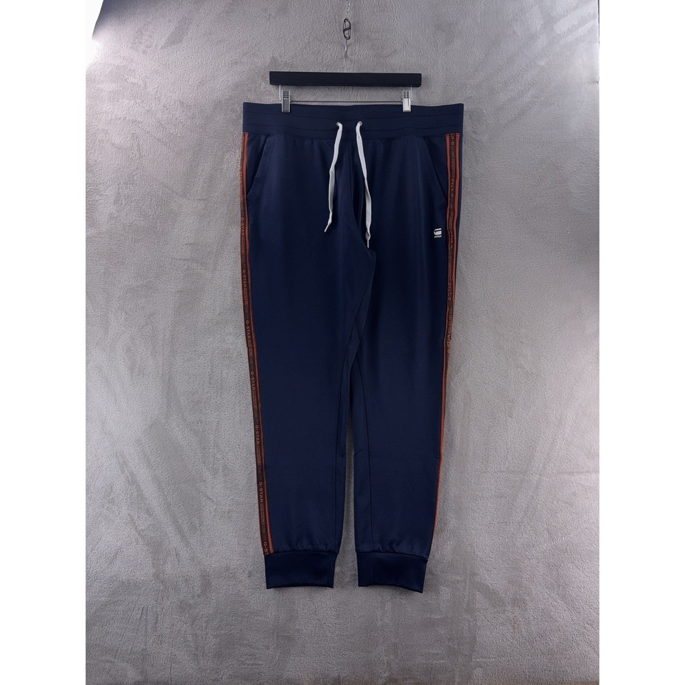 G-Star RAW Track Pants Mens Size XXL Blue Jogger Athletic Side Stripe Logo